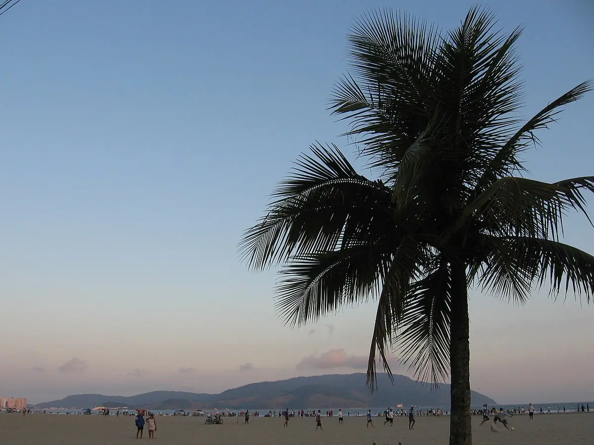 Praia em Santos (SP)