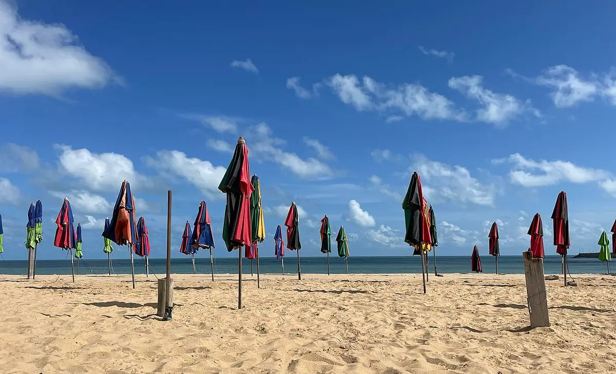 Praia de Iracema, em Fortaleza (CE)