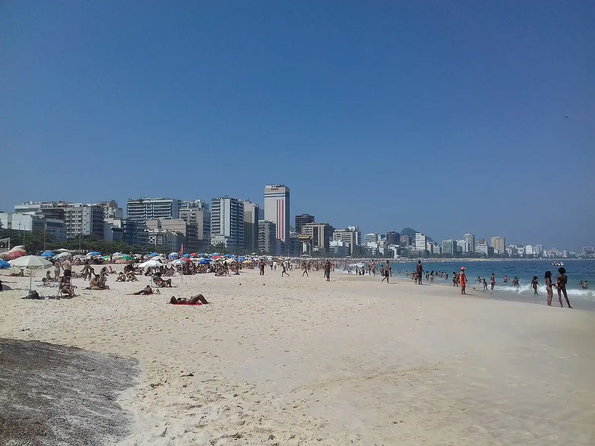 Praia do Leblon, em Rio de Janeiro (RJ)